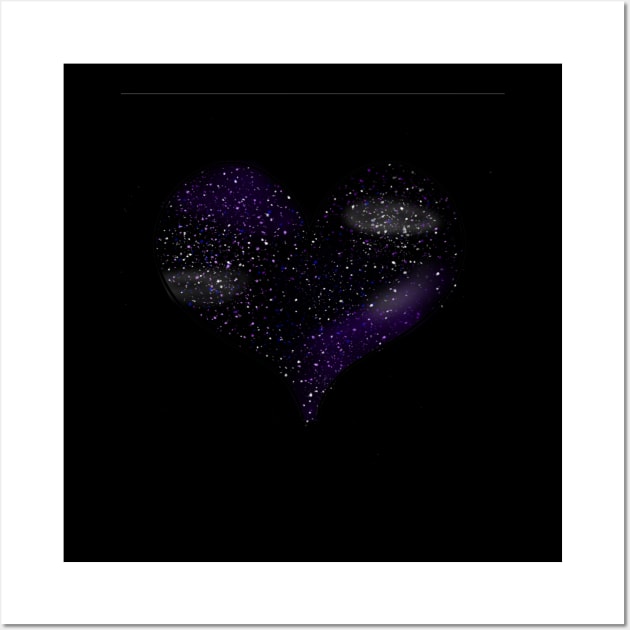 Galaxy Heart Wall Art by CandifiedChaos